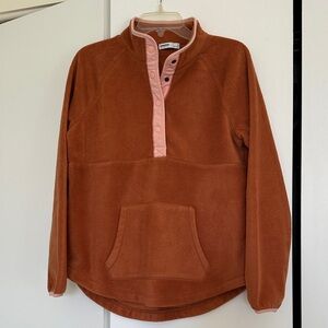 Sonoma Burnt Orange Fleece with Pink Accents